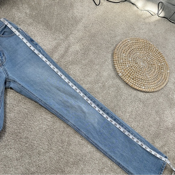 Unpublished Women’s Rae Olympic Straight Leg Jeans High Rise Medium Wash Blue 23 - Picture 14 of 15